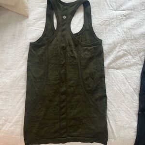 Lululemom Dark Green Racerback Tank